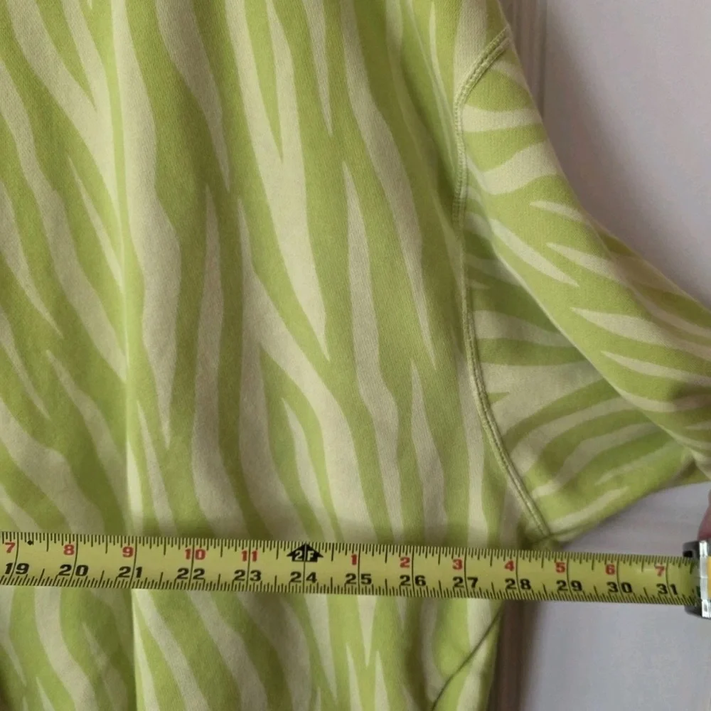 Nike Women's Lime Zebra Print Sweatshirt